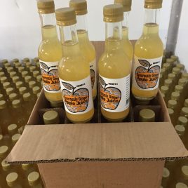 12 x bottles Herby4 generiously ginger apple juice